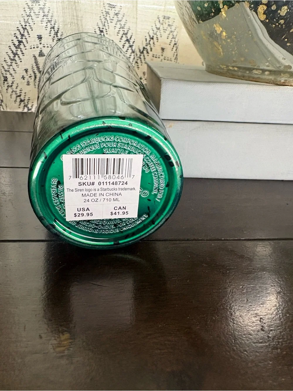 STARBUCKS - Brand NEW-Green Scales Tumbler- -24oz-